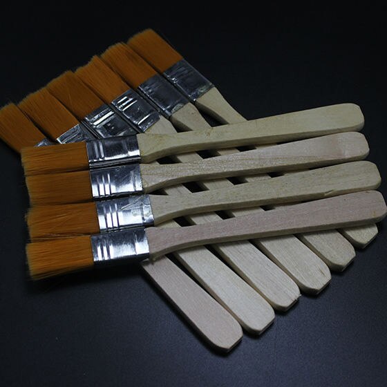 ?10pcs BGA ִ ÷ ٿ ֱ BrushWooden ڵ Reballing / 10pcs BGA Solder Flux Paste BrushWooden Handle Reballing Tool